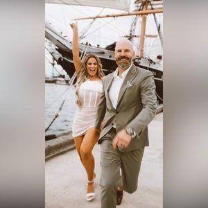 Nadine Merabi Lucie White Dress Sz XXL